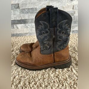 Dan Post Kids Brown and Black Boots